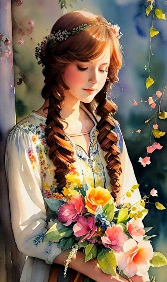 Возможно, это зарисовка (1 человек и косы)