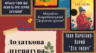Список української літератури для читання влітку (на 8 клас)