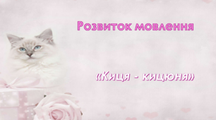 Розвиток мовлення. Середня група. "Киця - кицюня"