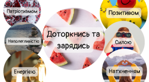 Розробка для прикрашання класної кімнати "Доторкнись і зарядись"