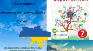 Календарно-тематичне планування уроків інформатики для 7 класу