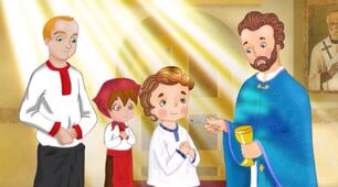 Підготовка до першої сповіді (теми будова храму, одяг священика, літургійний посуд)