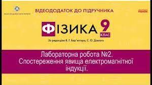 Лабораторна робота № 2. Спостереження явища електромагнітної індукції.