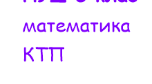 5 клас НУШ. КТП