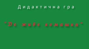 Дидактична відеогра-гра "Де живе комашка"