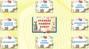Оформлення класу: "Правила нашого класу"