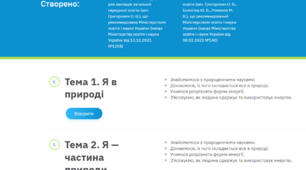 Календарно-тематичне планування Довкілля 5 клас