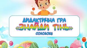 Дидактична гра " Знайди тінь" (солодощі)