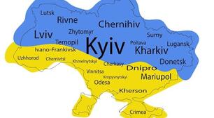Плакат "Карта України" на 6 аркушах А4