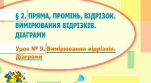 Презентація. Тема: Вимірювання відрізків. Діаграми. ( за програмою та підручником Математика 5 клас Н.А.Тарасенкова)