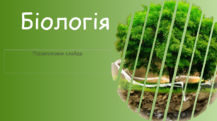 Шаблон презентації з біології