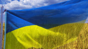 Під сонцем небо  - нескінченно синє..