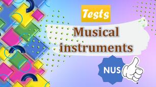 Musical instruments.Тести на основі картинок.