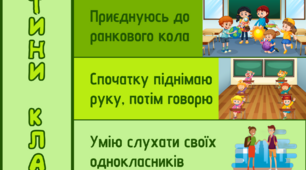 Оформлення кабінету НУШ "Щоденні рутини"