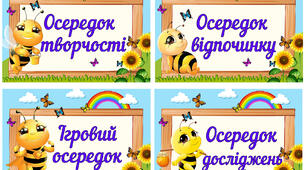 Навчальні осередки "Осередки 1-4 клас НУШ"