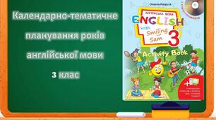 Календарно-тематичне планування з англійської мови Карпюк 3 клас