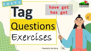 Tag Questions Exercises.Розділові питання.have got/has got.