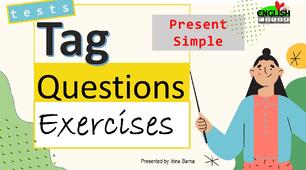 Tag Questions Exercises.Розділові питання.Present Simple.