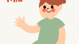 Canva Character Builder на уроці англійської. "Mia about 'to be' positive"
