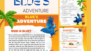 Робочі аркуші Worksheets Blue's Adventure💋