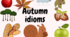 Урок "Картки Autumn idioms"