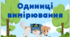 Оформлення класу. Картки "Одиниці вимірювання" з псом Патроном.