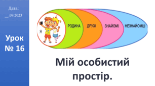 Презентація на тему "Мій особистий простір" ЯДС 2 клас автор Большакова І.О.