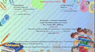 Календарно-тематичне планування з англійської мови 1 клас Карпюк О.Д.