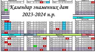 Календар знаменних і пам'ятних дат для вчителя на 2023-2024 н.р.