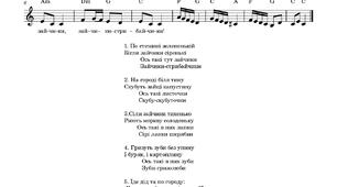 Пісня-гра "Зайчики на городі"