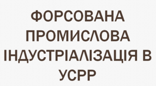 Історія України. Форсована промислова індустріалізація в УСРР. Перехід до планової економіки.