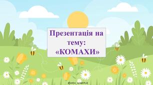 Презентація для дітей "Комахи"