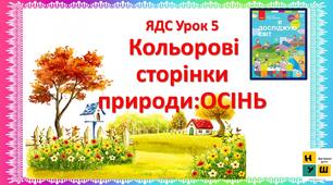 Кольорові сторінки природи: ОСІНЬ Перезентація ЯДС 2 клас Бібік урок 5
