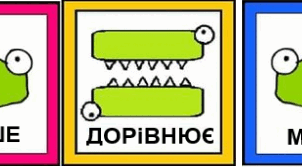Дидактична гра :  "Більше-меньше-порівну"