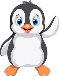 Vector cute penguin cartoon