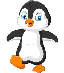 Vector cute penguin cartoon