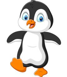 Vector cute penguin cartoon