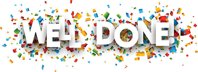 Well Done Paper Banner Stock Illustration - Download Image Now - Congratulating, Occupation, Awe - iStock