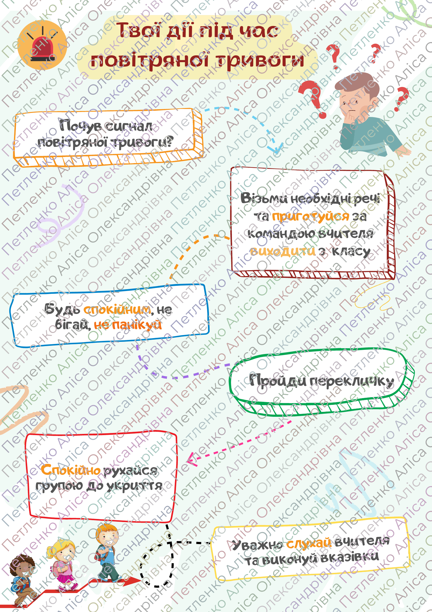 Твої дії під час повітряної тривоги | Інші методичні матеріали. Різне