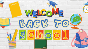 Банер Welcome back to school