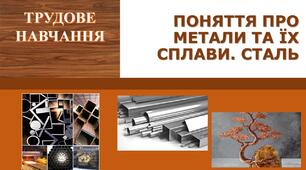 ПОНЯТТЯ ПРО МЕТАЛИ ТА ЇХ СПЛАВИ. СТАЛЬ