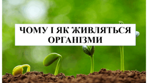 Презентація на тему "Чому і як живляться організми" 6 кл НУШ