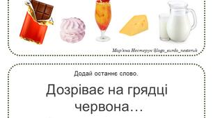 Вправа "Додай останнє слово - 1"