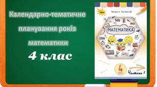 Календарно-тематичне планування з математики Листопад 4 клас