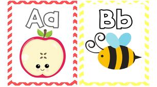 Картки Alphabet ( картки з літерами) для 1 класу