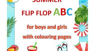 Summer ABC flip flop for boys and girls