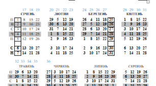 Календар на 2023-2024 навчальний рік
