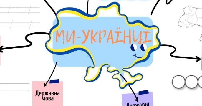 Ментальна карта "Ми українці" | Інші методичні матеріали. Виховна робота