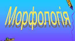  Морфологія. Орфографія( повторення 7-8 класи)