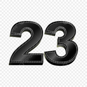 23 Number Vector PNG Images, Black Gradient 3d Number 23, 23, Number, Symbol PNG Image For Free Download